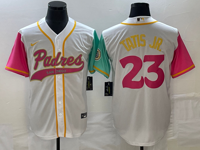 Men's San Diego Padres Fernando Tatis Jr. White City Connect Replica Player Jersey Joint Edition