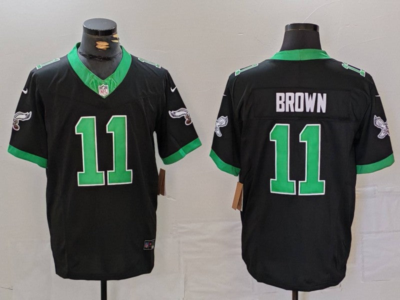 Men's Philadelphia Eagles A.J. Brown Black Vapor F.U.S.E. Limited Jersey