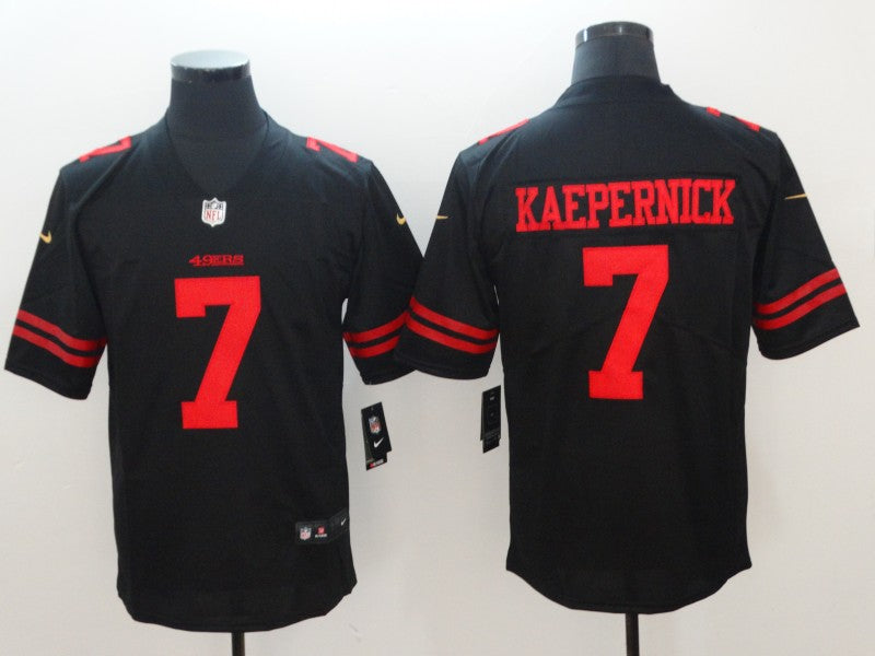 Men's San Francisco 49ers Colin Kaepernick Black Player Game Jersey
