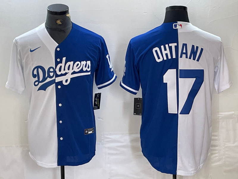 Men's Los Angeles Dodgers Shohei Ohtani White/Blue Player Jersey