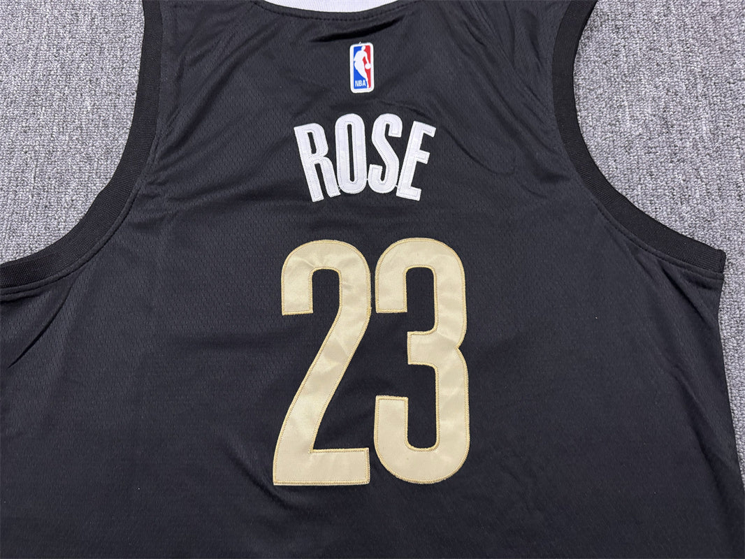 Men's Memphis Grizzlies Derrick Rose Black 2023/24 Swingman Jersey - City Edition