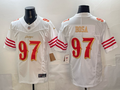 Men's San Francisco 49ers Nick Bosa White 2025 Rivalries Collection Game Jersey