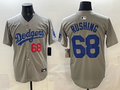 Men's Los Angeles Dodgers Jack Rushing Gray Road Replica Player Jersey