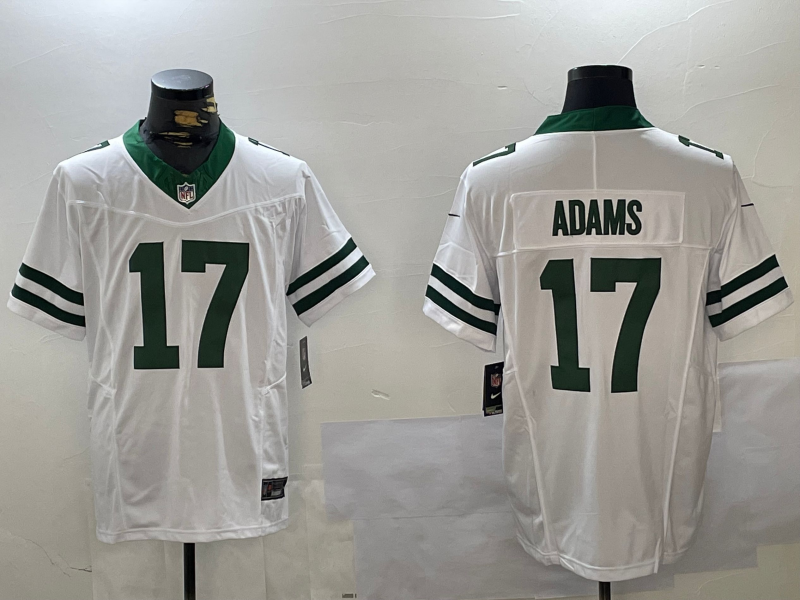 Men's New York Jets Davante Adams Legacy White Game Jersey