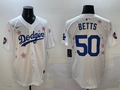 Men's Los Angeles Dodgers Mookie Betts White Alternate Replica Player Jersey