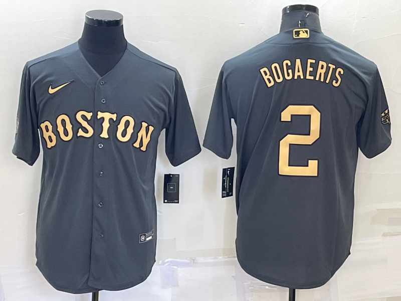 Men's Boston Red Sox Xander Bogaerts Gray Replica Player Jersey