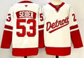 Men's Detroit Red Wings Moritz Seider Fanatics White Player Game Jersey