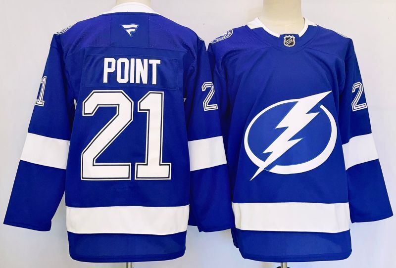 Men's Tampa Bay Lightning Brayden Point Fanatics Blue Player Jersey