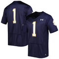 Men's Notre Dame Fighting Irish Under Armour Navy Player Game Jersey