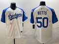 Men's Los Angeles Dodgers Mookie Betts White Replica Player Jersey