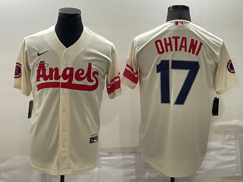 Men's Los Angeles Angels Shohei Ohtani Cream City Connect Replica Player Jersey