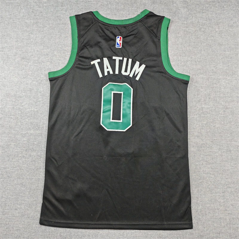 Men's Boston Celtics Jayson Tatum Black Swingman Jersey - Statement Edition