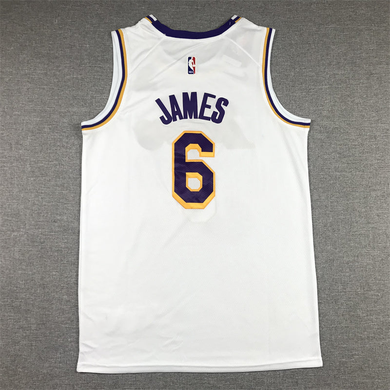 Men's Los Angeles Lakers LeBron James White 2022/23 Swingman Jersey - Association Edition