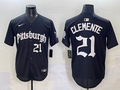 Men's Pittsburgh Pirates Roberto Clemente Black Replica Player Jersey