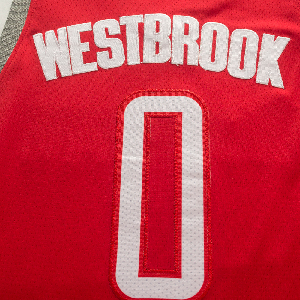 Men's Houston Rockets Russell Westbrook Red Classics Swingman Jersey