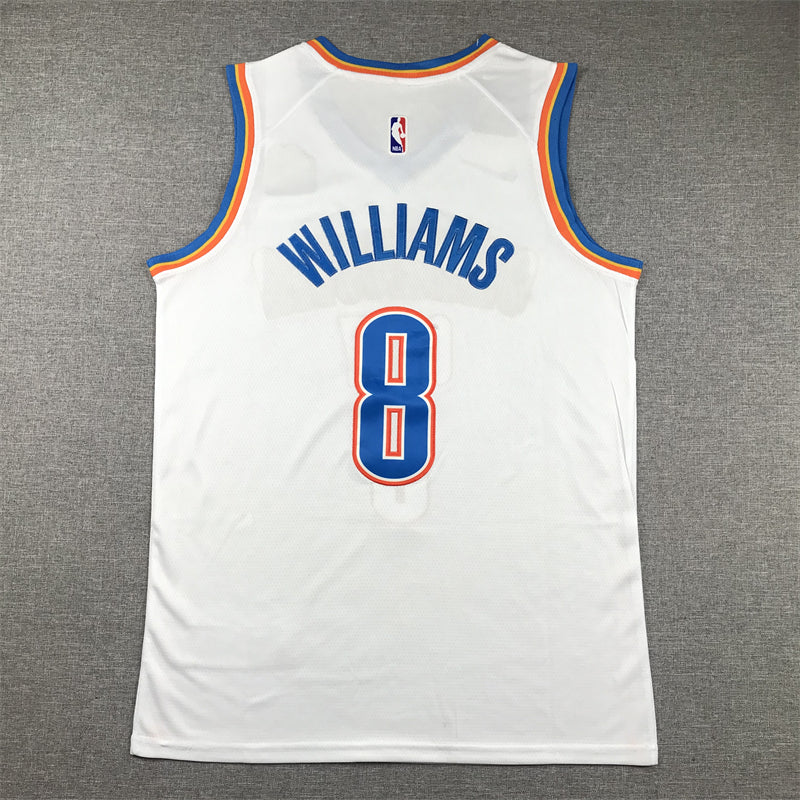 Men's Oklahoma City Thunder Jalen Williams White Swingman Jersey - Association Edition