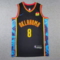 Men's Oklahoma City Thunder Jalen Williams Black 2024/25 Swingman Player Jersey - City Edition