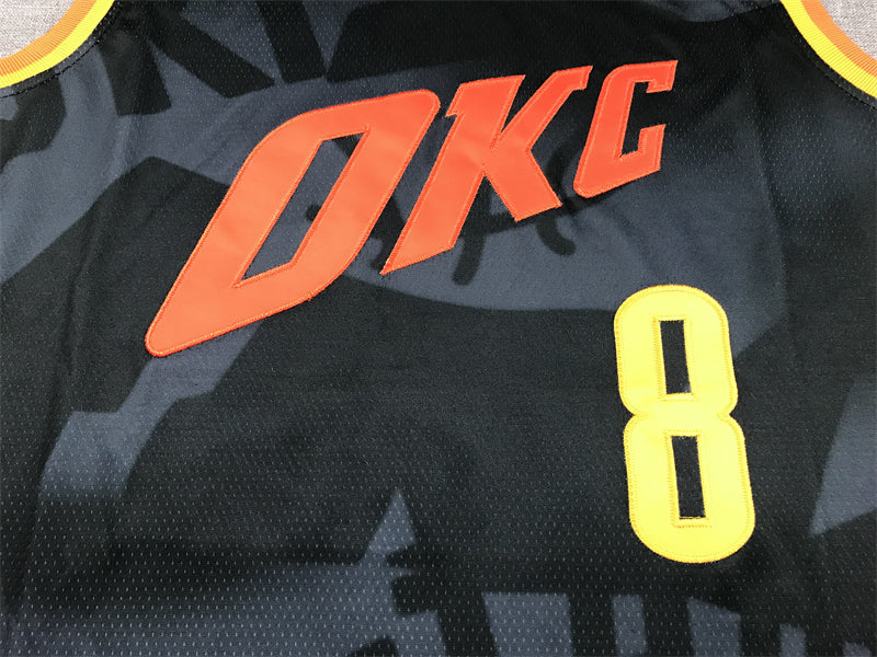 Men's Oklahoma City Thunder Jalen Williams Black 2023/24 Swingman Jersey - City Edition