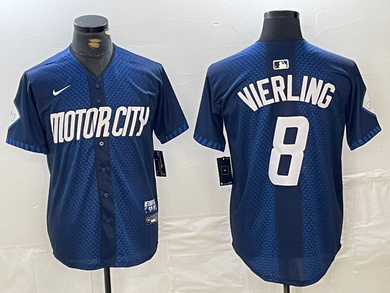 Men's Detroit Tigers Matt Vierling Navy 2024 City Connect Limited Jersey