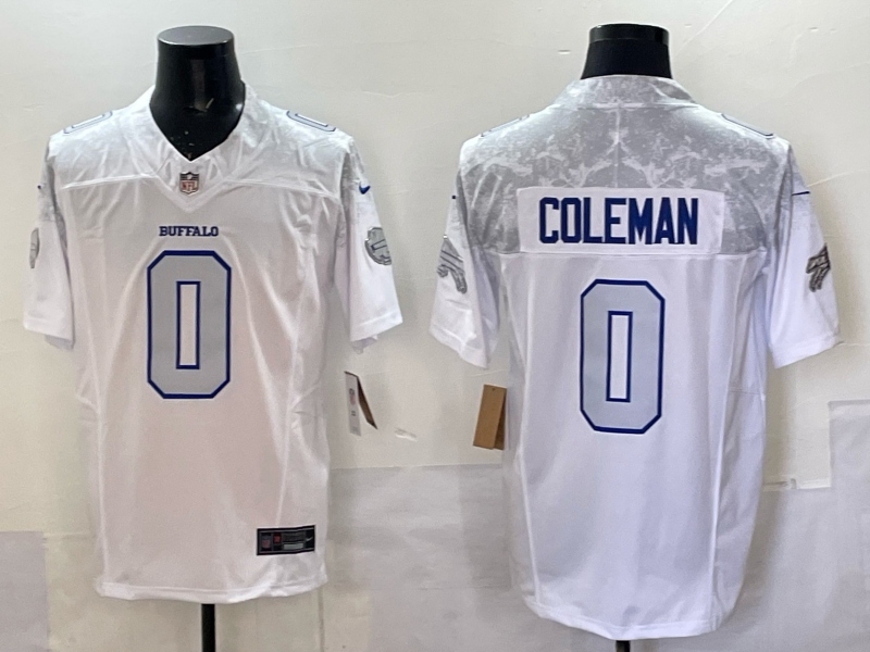 Men's Buffalo Bills Keon Coleman White 2025 Rivalries Collection Limited Jersey