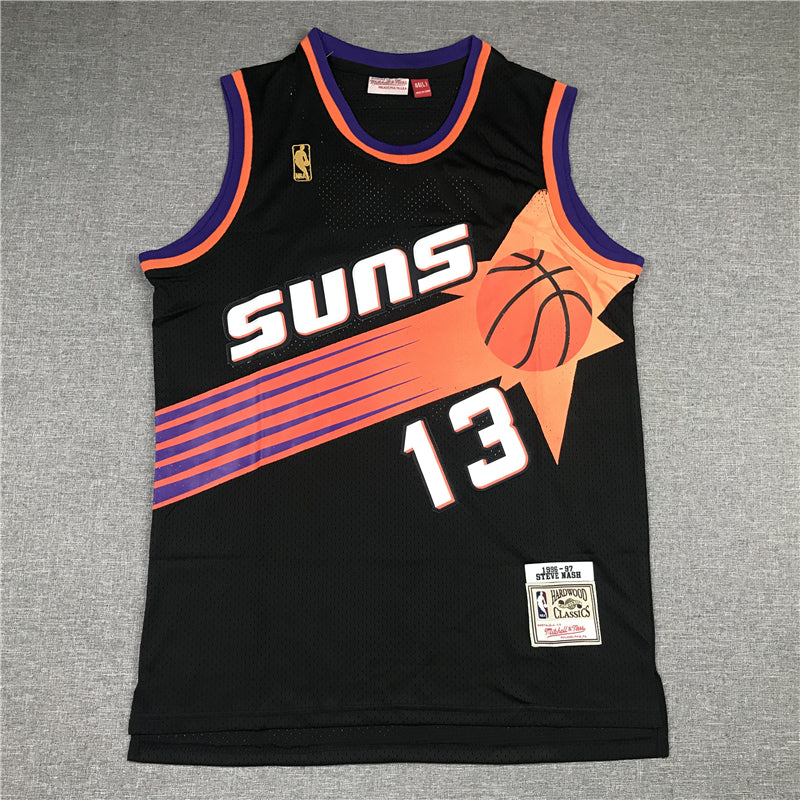 Men's Phoenix Suns Steve Nash Black 1996-97 Hardwood Classics Swingman Jersey