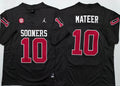 Men's Oklahoma Sooners John Mateer Black Player Jersey