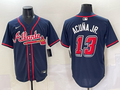Men's Atlanta Braves Ronald Acuna Jr. Navy 2025 MLB Speedway Classic Alternate Limited Jersey
