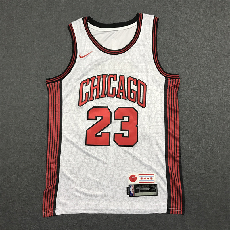 Men's Chicago Bulls Michael Jordan White 2022/23 Swingman Jersey - City Edition