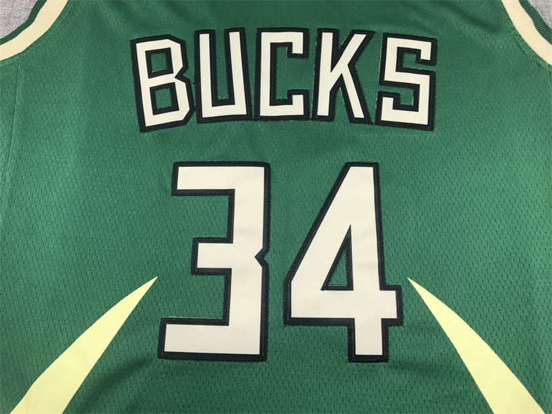 Men's Milwaukee Bucks Giannis Antetokounmpo Green Swingman Jersey