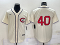 Men's Chicago Cubs Rich Harden Cream Player Name Jersey