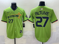 Men's Houston Astros Jose Altuve Green 2025 City Connect Limited Player Jersey