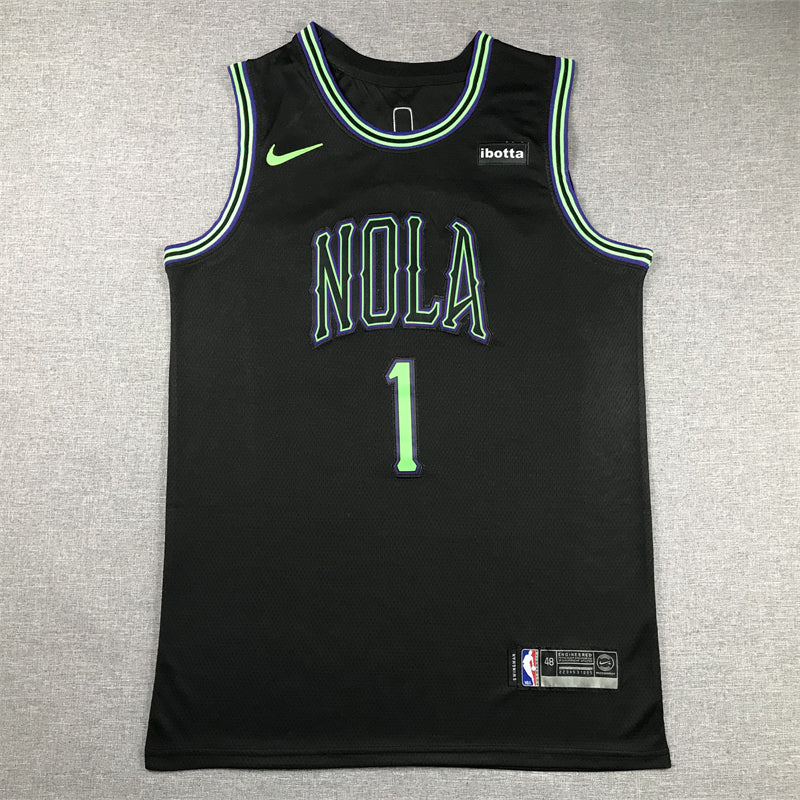 Men's New Orleans Pelicans Zion Williamson Black 2023/24 Swingman Jersey - City Edition