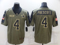 Men's Dallas Cowboys Dak Prescott Brown Player Game Jersey