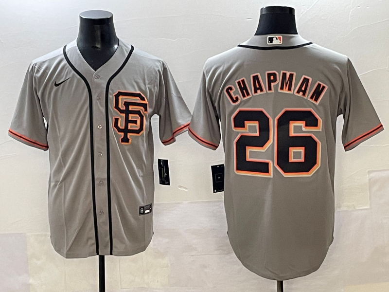 Men's San Francisco Giants Matt Chapman Gray Replica Player Jersey