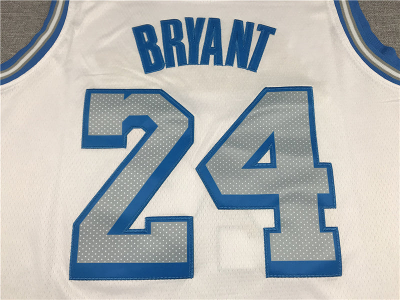 Men's Los Angeles Lakers Kobe Bryant White 2020/21 Swingman Jersey City Edition