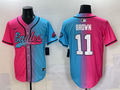 Men's Philadelphia Eagles A.J. Brown Pink/Blue Game Jersey