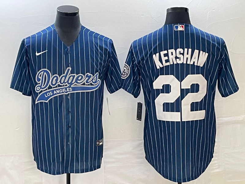 Men's Los Angeles Dodgers Clayton Kershaw Blue Player Jersey Joint Edition