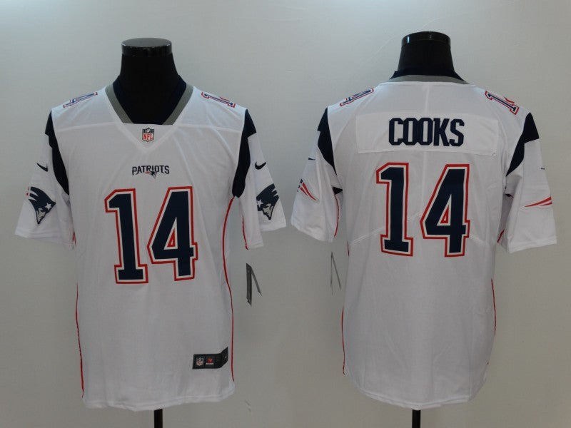 Men's New England Patriots Brandin Cooks White Game Player Jersey