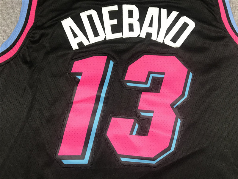 Men's Miami Heat Bam Adebayo Black Swingman Player Jersey