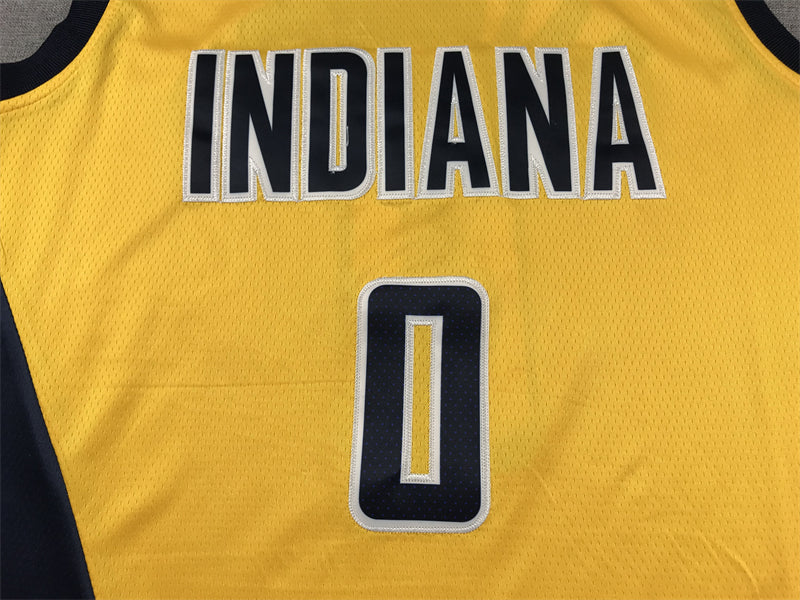 Men's Indiana Pacers Tyrese Haliburton Gold Swingman Jersey - Statement Edition