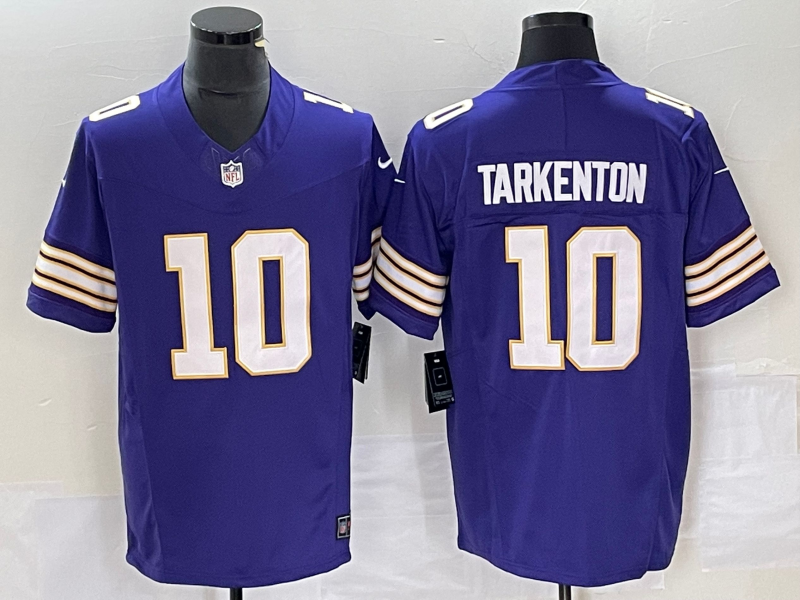 Men's Minnesota Vikings Fran Tarkenton Purple Classic Player Jersey