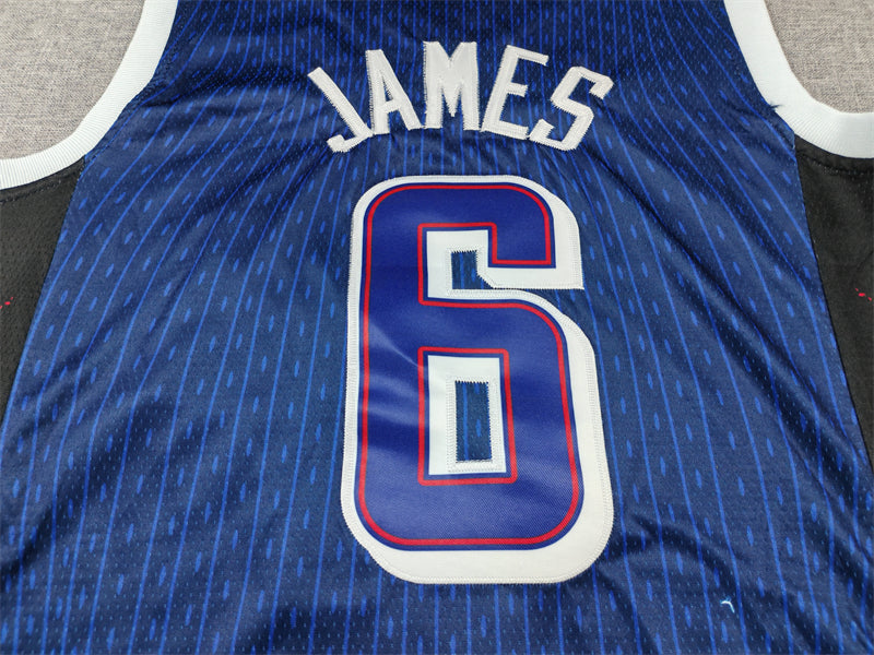 Men's 2024 USA Dream Team LeBron James Navy Authentic Player Jersey