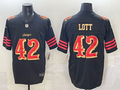 Men's San Francisco 49ers Ronnie Lott Black 2025 Rivalries Collection Limited Jersey
