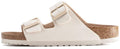 Birkenstock Arizona 1023026 Narrow Eggshell White Slide Sandals