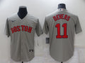 Men's Boston Red Sox Rafael Devers Gray Replica Baseball Jersey