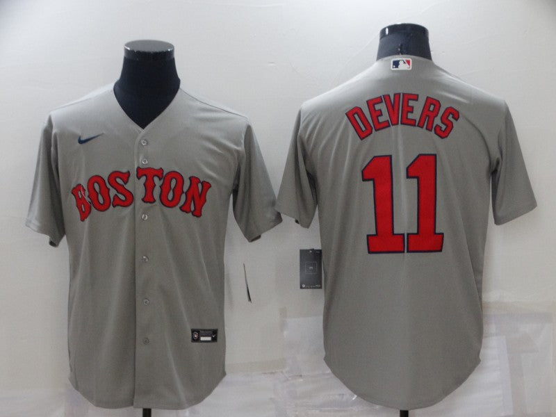 Men's Boston Red Sox Rafael Devers Gray Replica Baseball Jersey