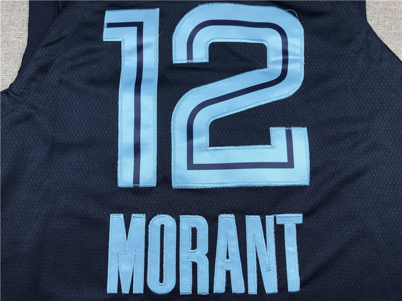 Men's Memphis Grizzlies Ja Morant Navy Replica Fast Break Jersey