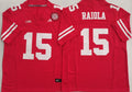Men's Nebraska Huskers Dylan Raiola Red Player Jersey