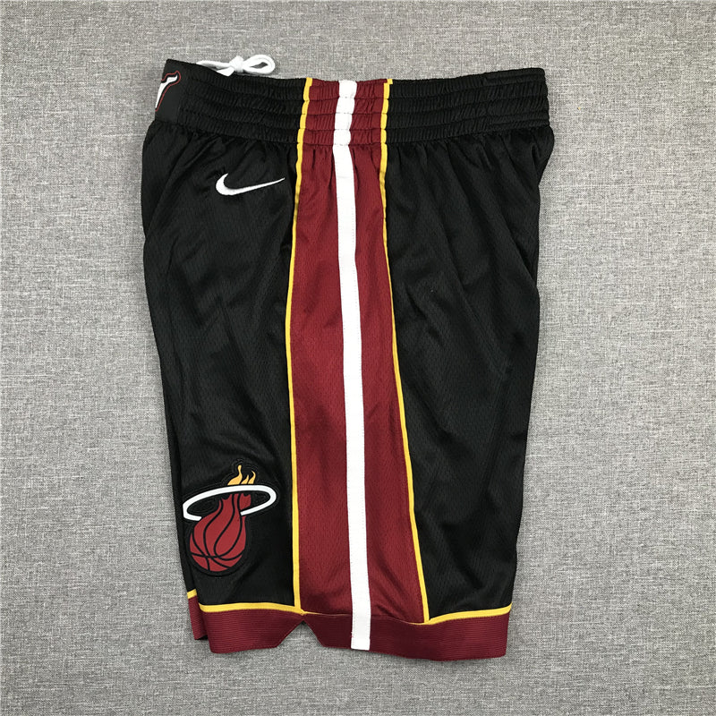 Men's Miami Heat Icon Edition Swingman Performance Shorts BLACK