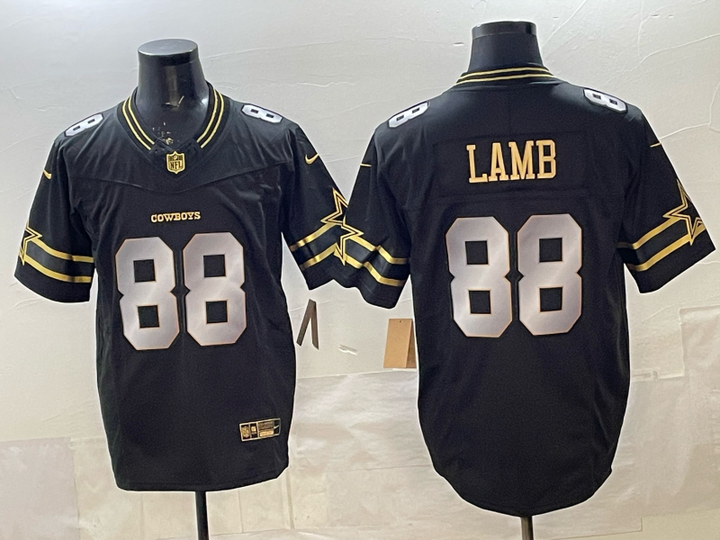 Men's Dallas Cowboys CeeDee Lamb Black Player Team Jersey